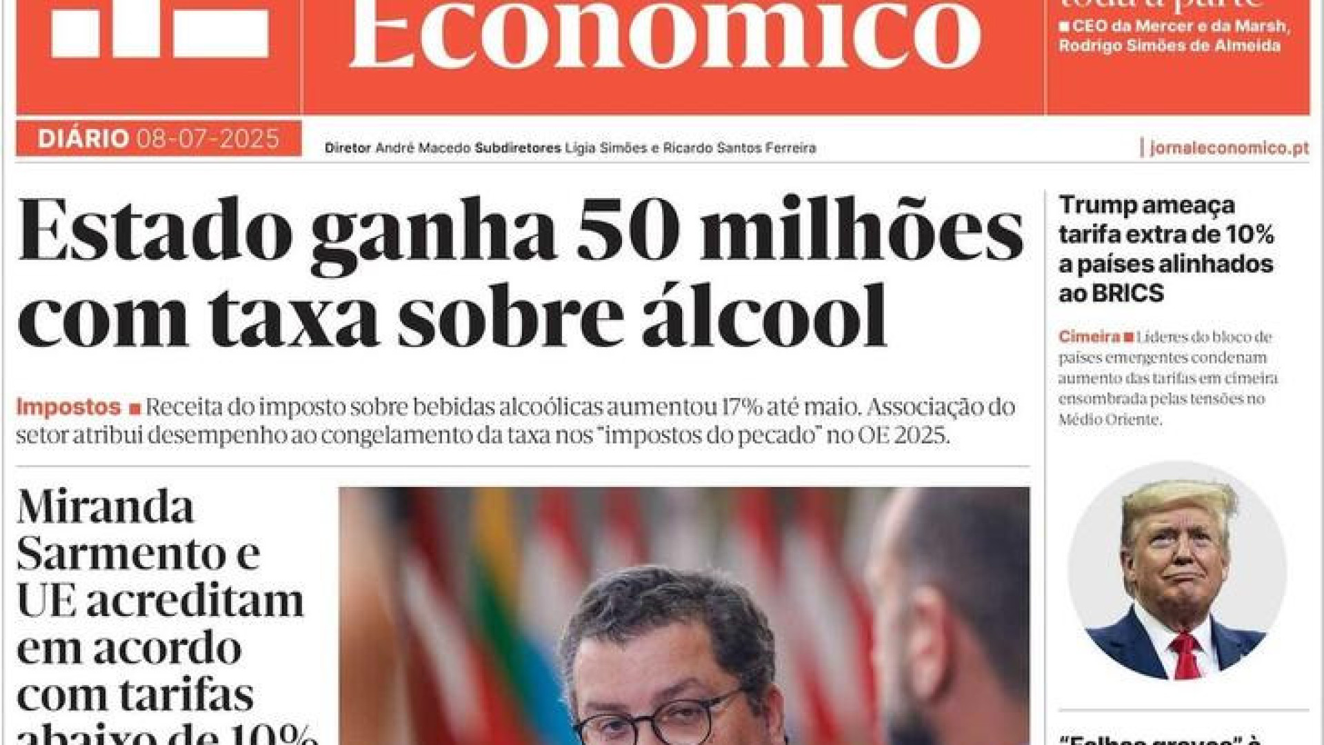 Ecco la notizia di oggi: La tassa sull'alcol genera 50 milioni; Rapinatori con drone.