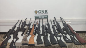 Uomo costituito imputato dalla GNR. Aveva in suo possesso 18 armi illegali.