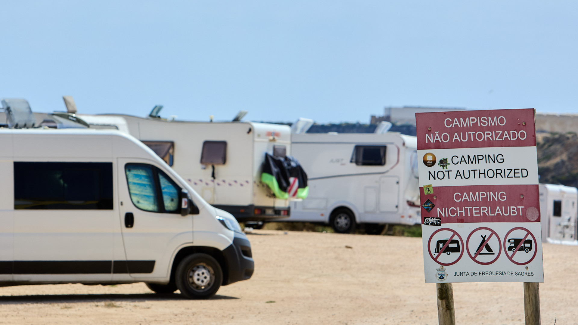 Vila do Bispo prepara regole per la circolazione di autocaravan.